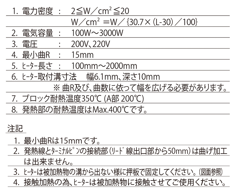 Heaters 三洋 方形加热器 SCHS-100-200-300